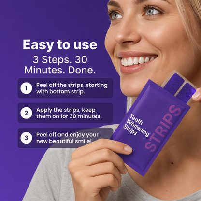 💜✨Peroxide-Free Purple Teeth Whitening Strips 💜✨