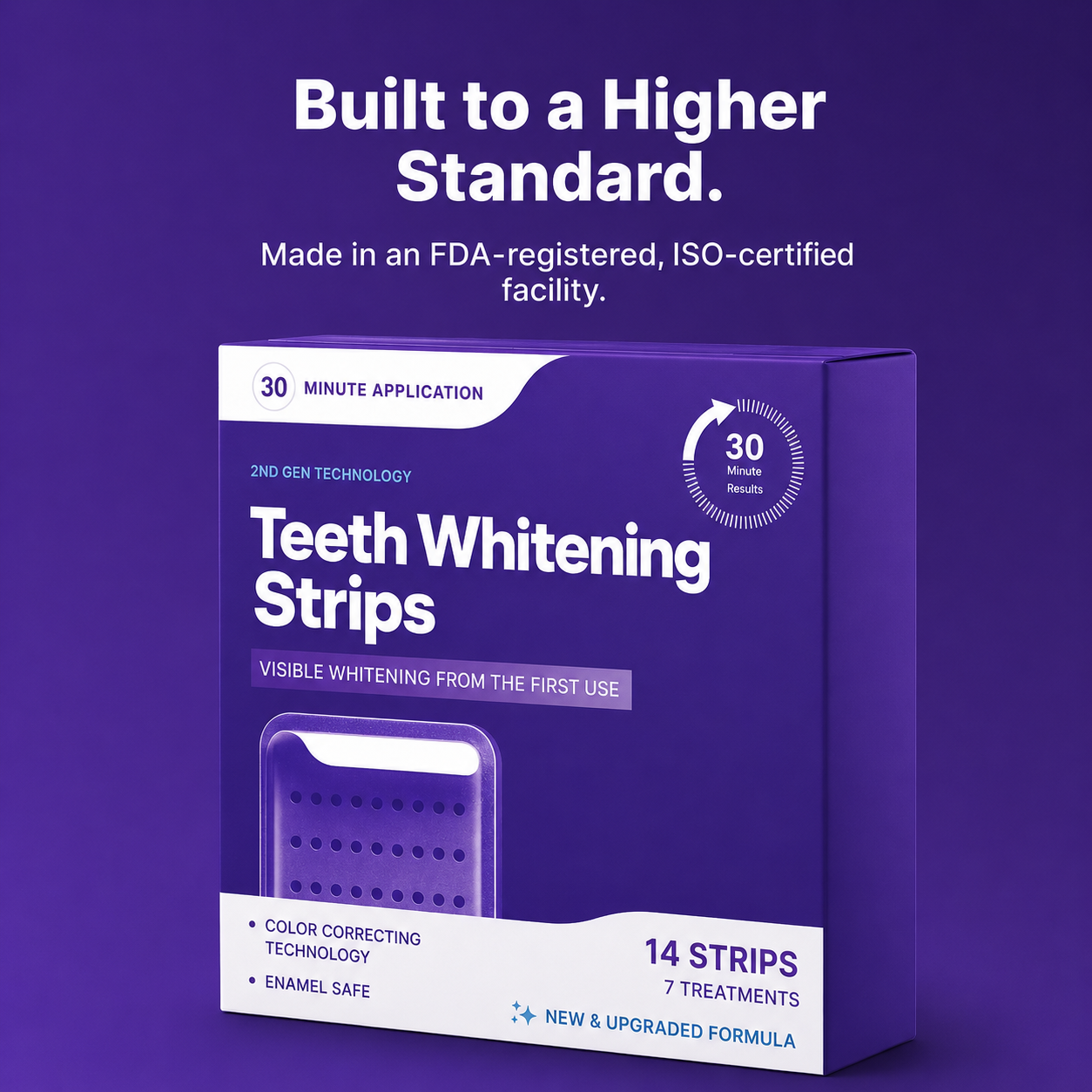 💜✨Peroxide-Free Purple Teeth Whitening Strips 💜✨