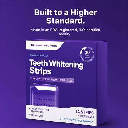💜✨Peroxide-Free Purple Teeth Whitening Strips 💜✨